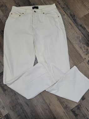 Men's ASOS Ecru Off White Size 30x30 Straight Leg Button Fly Jeans